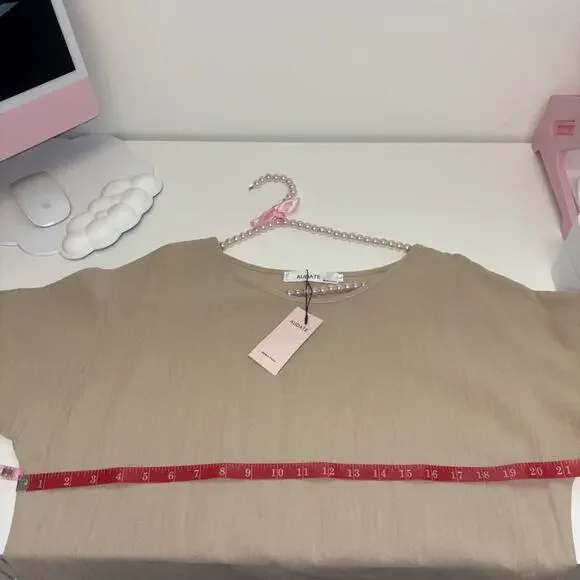 Elegant Tan Mini Dress - Picture 10 of 10